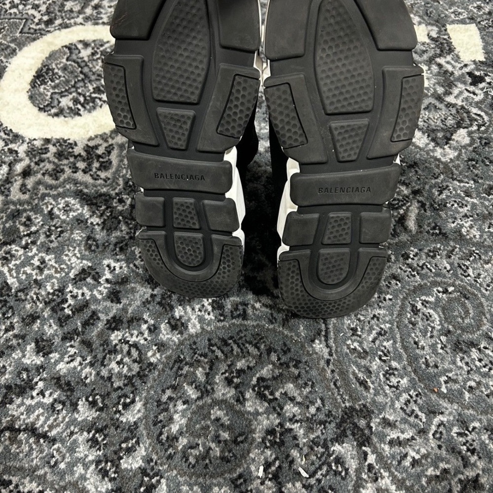 Balenciaga Black and White Sole Sneakers
